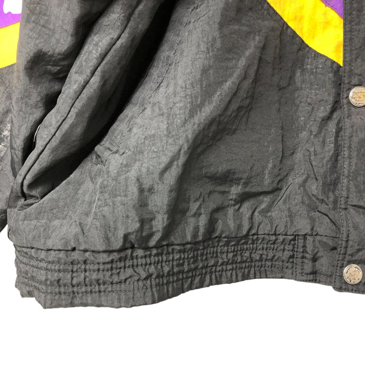 90'S Starter NFL Minnesota Vikings Padded Puffer Jacket, Men's, Size XXL, Vintage Nylon black type Vintage Second Hand