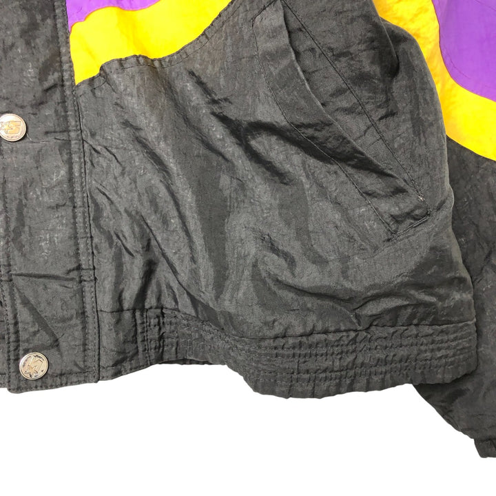 90'S Starter NFL Minnesota Vikings Padded Puffer Jacket, Men's, Size XXL, Vintage Nylon black type Vintage Second Hand