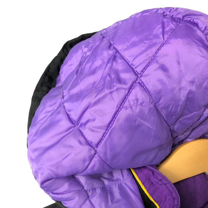 90'S Starter NFL Minnesota Vikings Padded Puffer Jacket, Men's, Size XXL, Vintage Nylon black type Vintage Second Hand