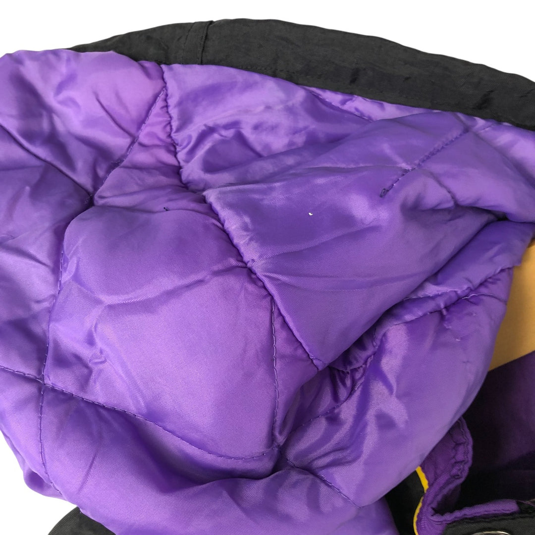 90'S Starter NFL Minnesota Vikings Padded Puffer Jacket, Men's, Size XXL, Vintage Nylon black type Vintage Second Hand