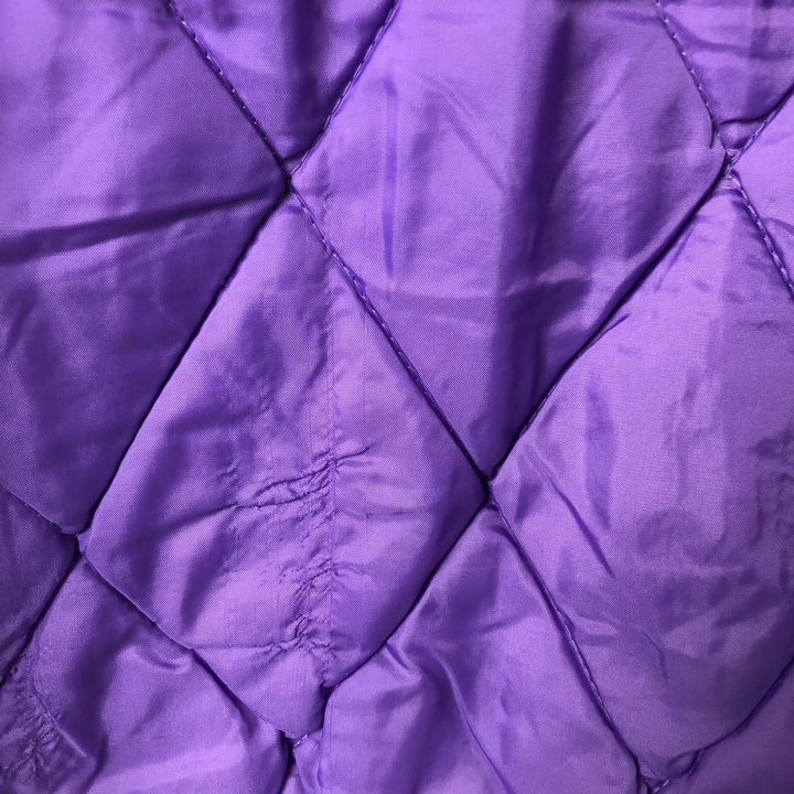 90'S Starter NFL Minnesota Vikings Padded Puffer Jacket, Men's, Size XXL, Vintage Nylon black type Vintage Second Hand