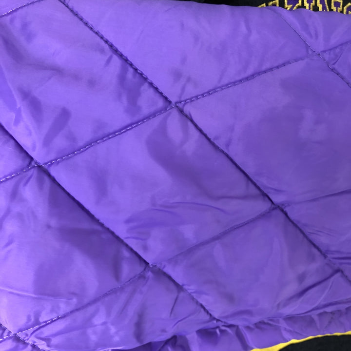 90'S Starter NFL Minnesota Vikings Padded Puffer Jacket, Men's, Size XXL, Vintage Nylon black type Vintage Second Hand