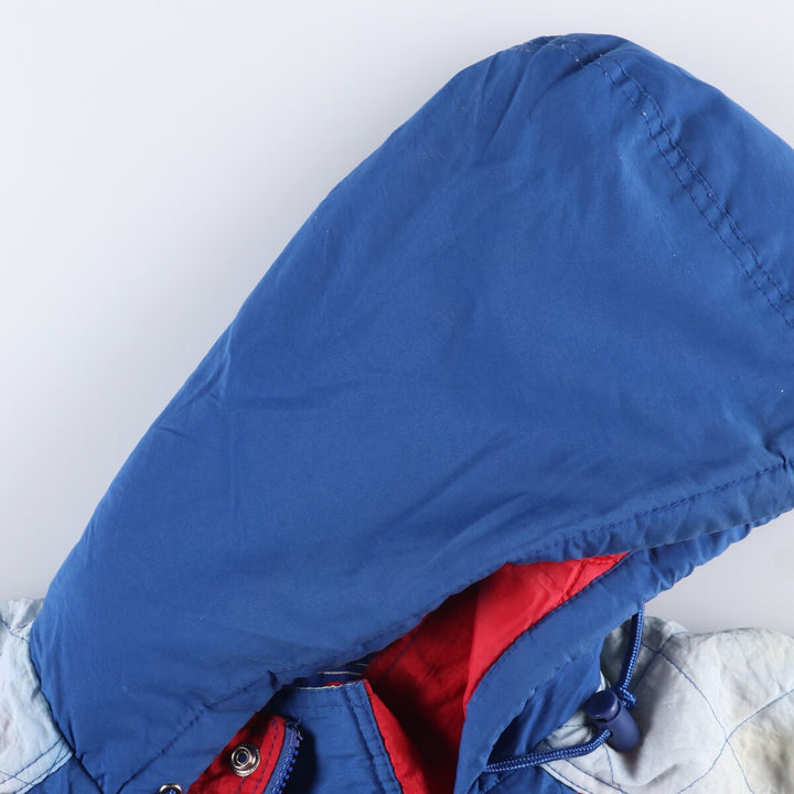 90'S Starter Kansas Jayhawks Padded Puffer Jacket, Men's Size L polyester blue type Vintage Second Hand