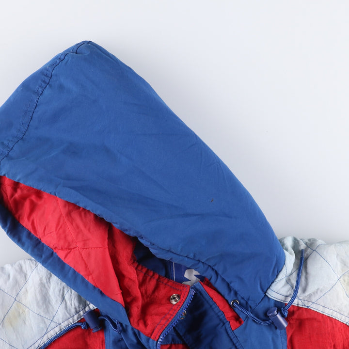 90'S Starter Kansas Jayhawks Padded Puffer Jacket, Men's Size L polyester blue type Vintage Second Hand