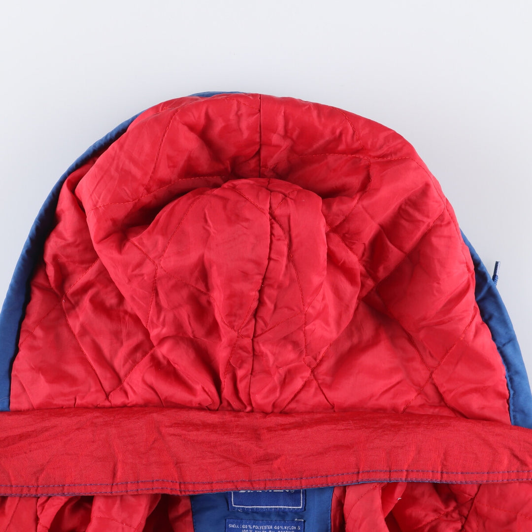 90'S Starter Kansas Jayhawks Padded Puffer Jacket, Men's Size L polyester blue type Vintage Second Hand