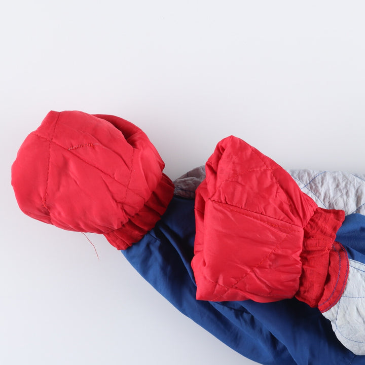 90'S Starter Kansas Jayhawks Padded Puffer Jacket, Men's Size L polyester blue type Vintage Second Hand