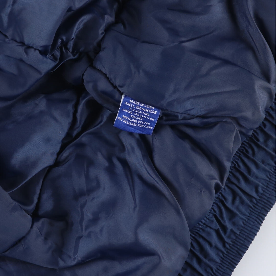 Starter West Virginia University Men's Padded Puffer Jacket (XL) Nylon navy blue type Vintage Second Hand
