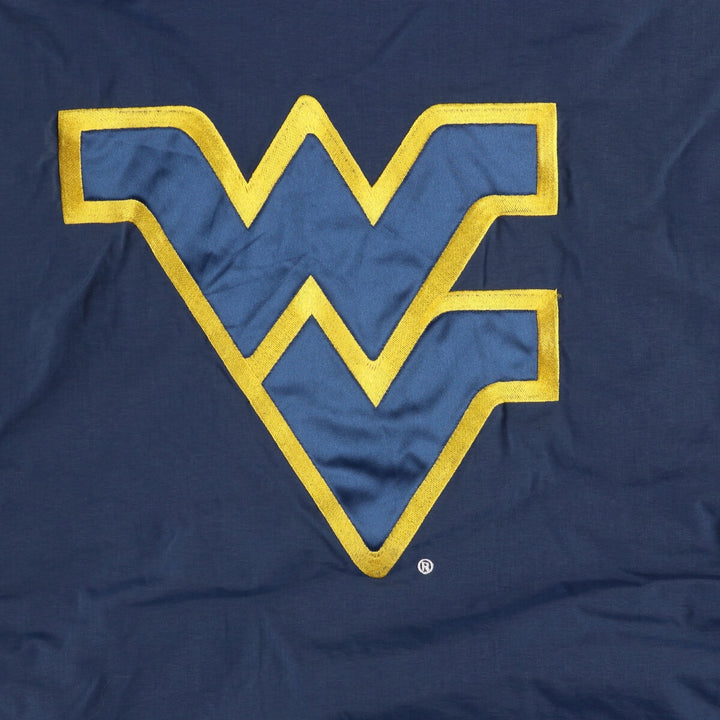 Starter West Virginia University Men's Padded Puffer Jacket (XL) Nylon navy blue type Vintage Second Hand