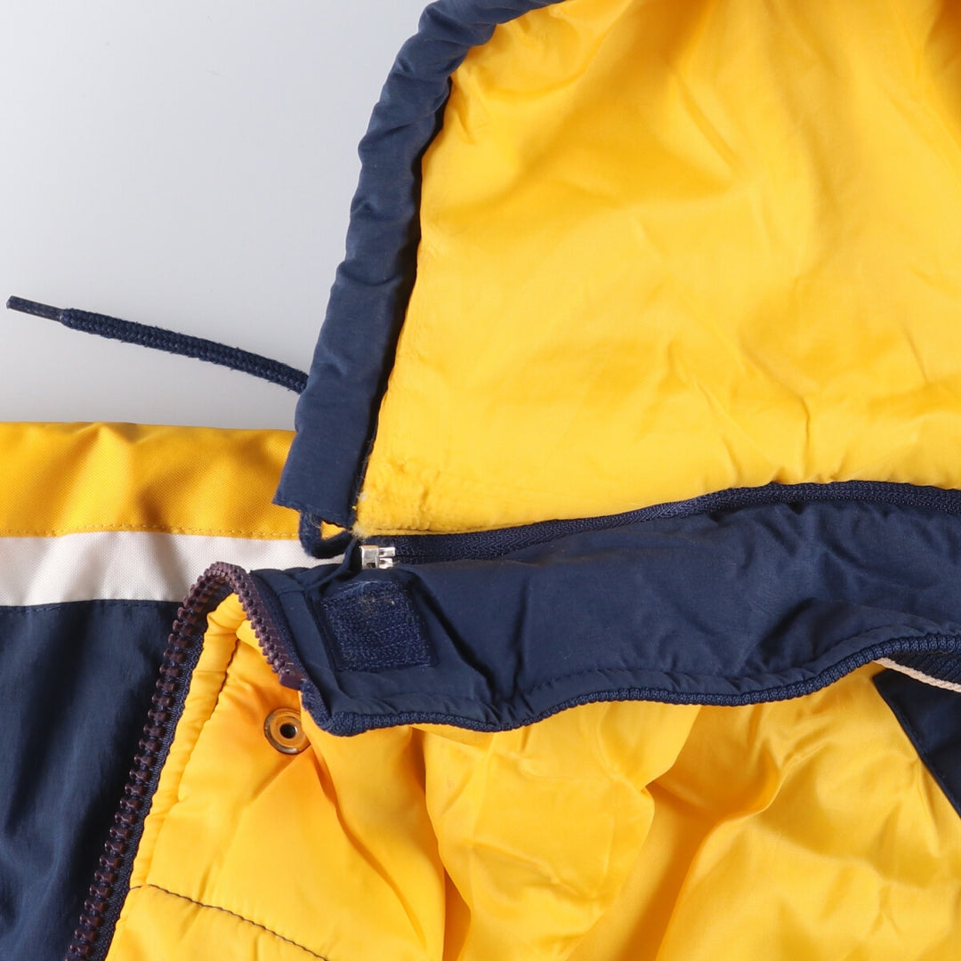 Starter West Virginia University Men's Padded Puffer Jacket (XL) Nylon navy blue type Vintage Second Hand