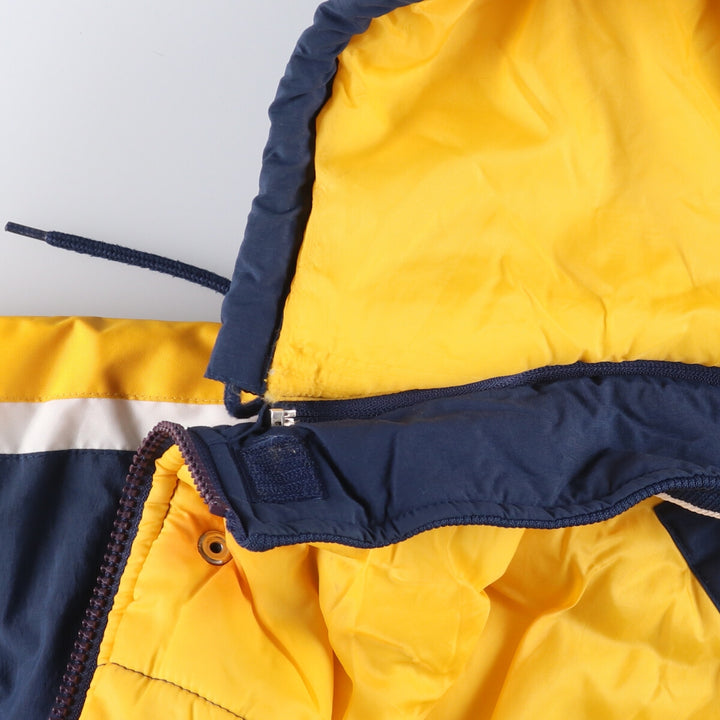 Starter West Virginia University Men's Padded Puffer Jacket (XL) Nylon navy blue type Vintage Second Hand