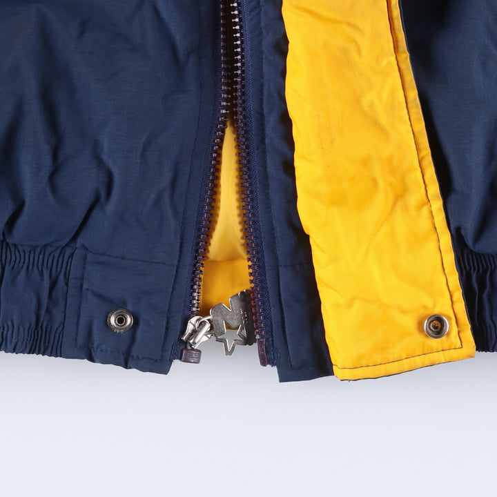 Starter West Virginia University Men's Padded Puffer Jacket (XL) Nylon navy blue type Vintage Second Hand