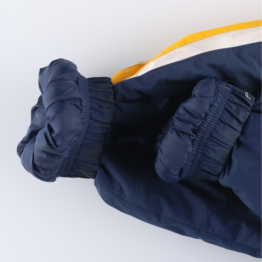 Starter West Virginia University Men's Padded Puffer Jacket (XL) Nylon navy blue type Vintage Second Hand