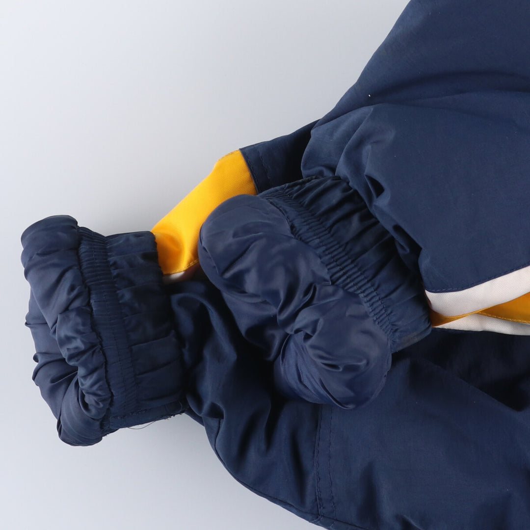 Starter West Virginia University Men's Padded Puffer Jacket (XL) Nylon navy blue type Vintage Second Hand