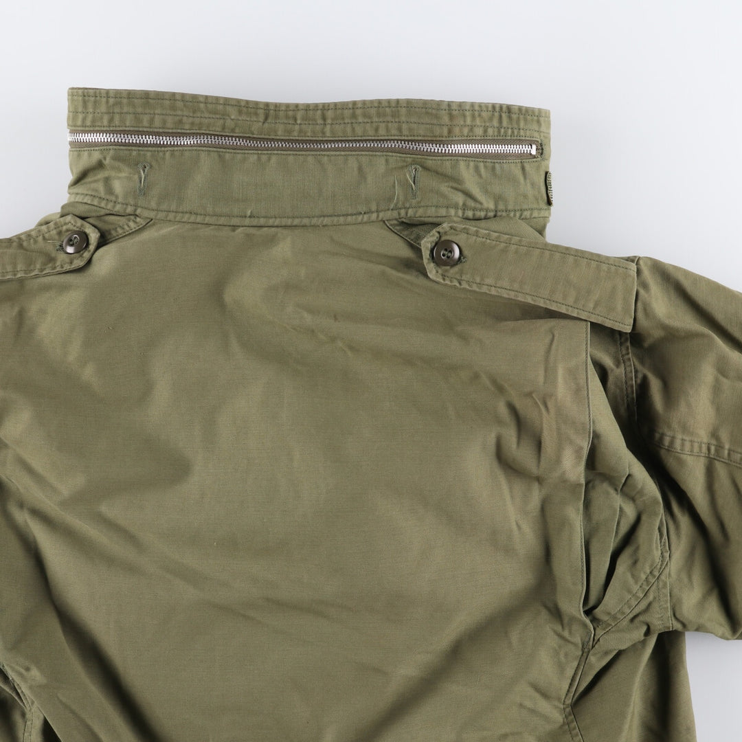Special Price: Authentic 1970'S US Military M-65 Deck Jacket, Made in USA, Large Short, Men's Size L, Vintage unclear Khaki type Vintage Second Hand