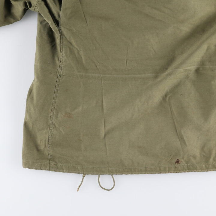Special Price: Authentic 1970'S US Military M-65 Deck Jacket, Made in USA, Large Short, Men's Size L, Vintage unclear Khaki type Vintage Second Hand