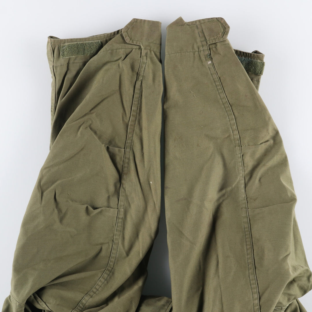 Special Price: Authentic 1970'S US Military M-65 Deck Jacket, Made in USA, Large Short, Men's Size L, Vintage unclear Khaki type Vintage Second Hand