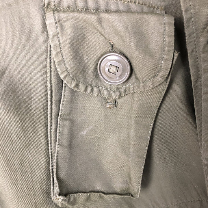 Canadian Army ECW Hooded Military Combat Jacket, Combat Parka, Reg Medium, Size 5, Men's Medium Nylon Khaki type Vintage Second Hand