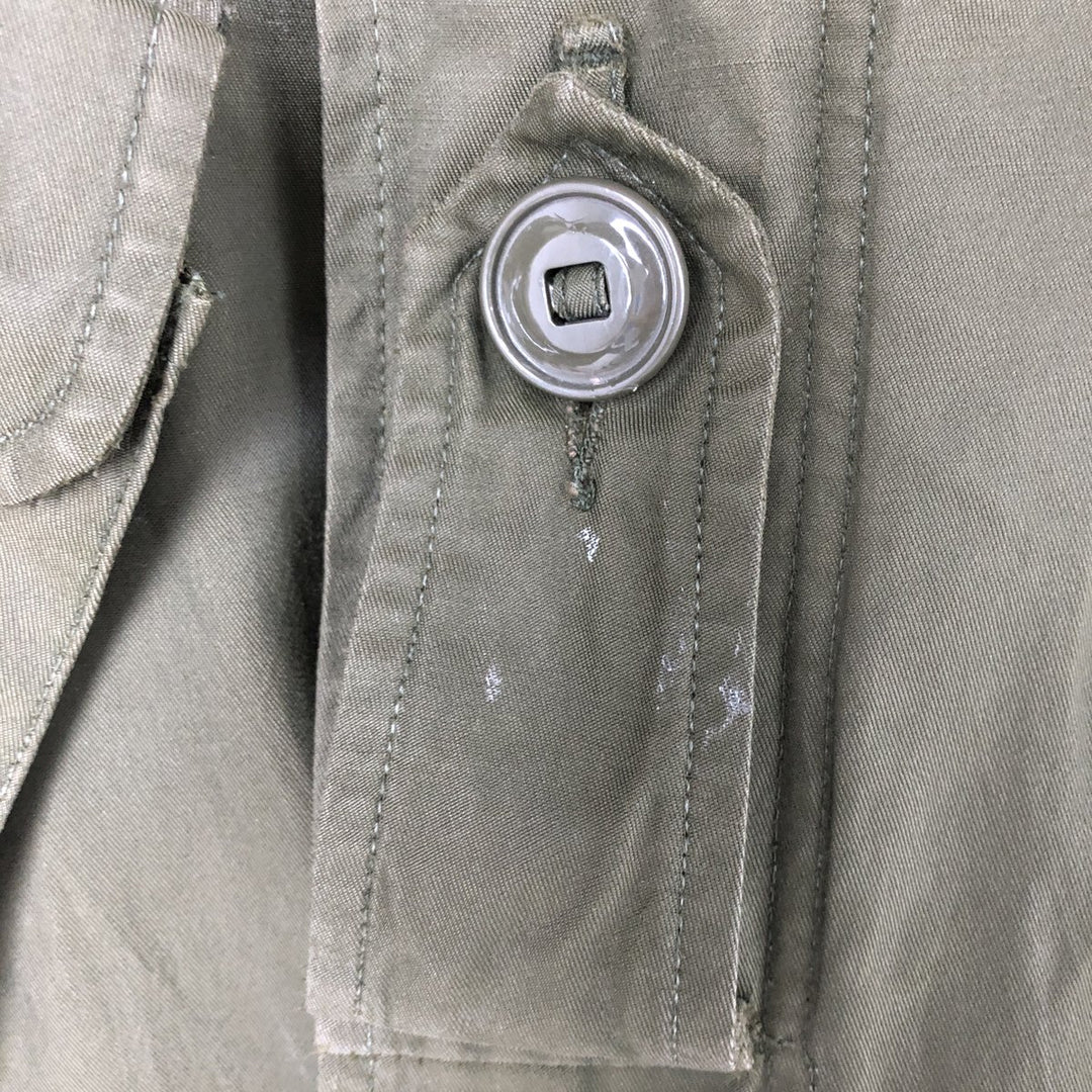 Canadian Army ECW Hooded Military Combat Jacket, Combat Parka, Reg Medium, Size 5, Men's Medium Nylon Khaki type Vintage Second Hand