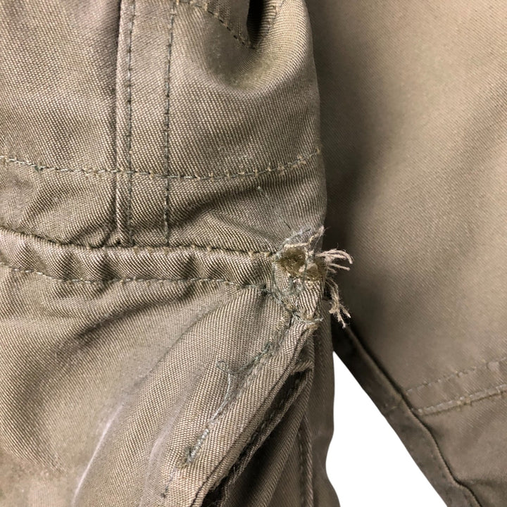 Canadian Army ECW Hooded Military Combat Jacket, Combat Parka, Reg Medium, Size 5, Men's Medium Nylon Khaki type Vintage Second Hand