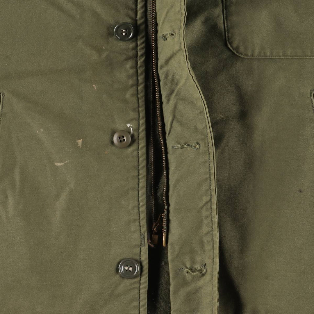 Authentic US Navy Military Deck Jacket, Made in USA, Men's Size Medium, Vintage unclear Khaki type Vintage Second Hand