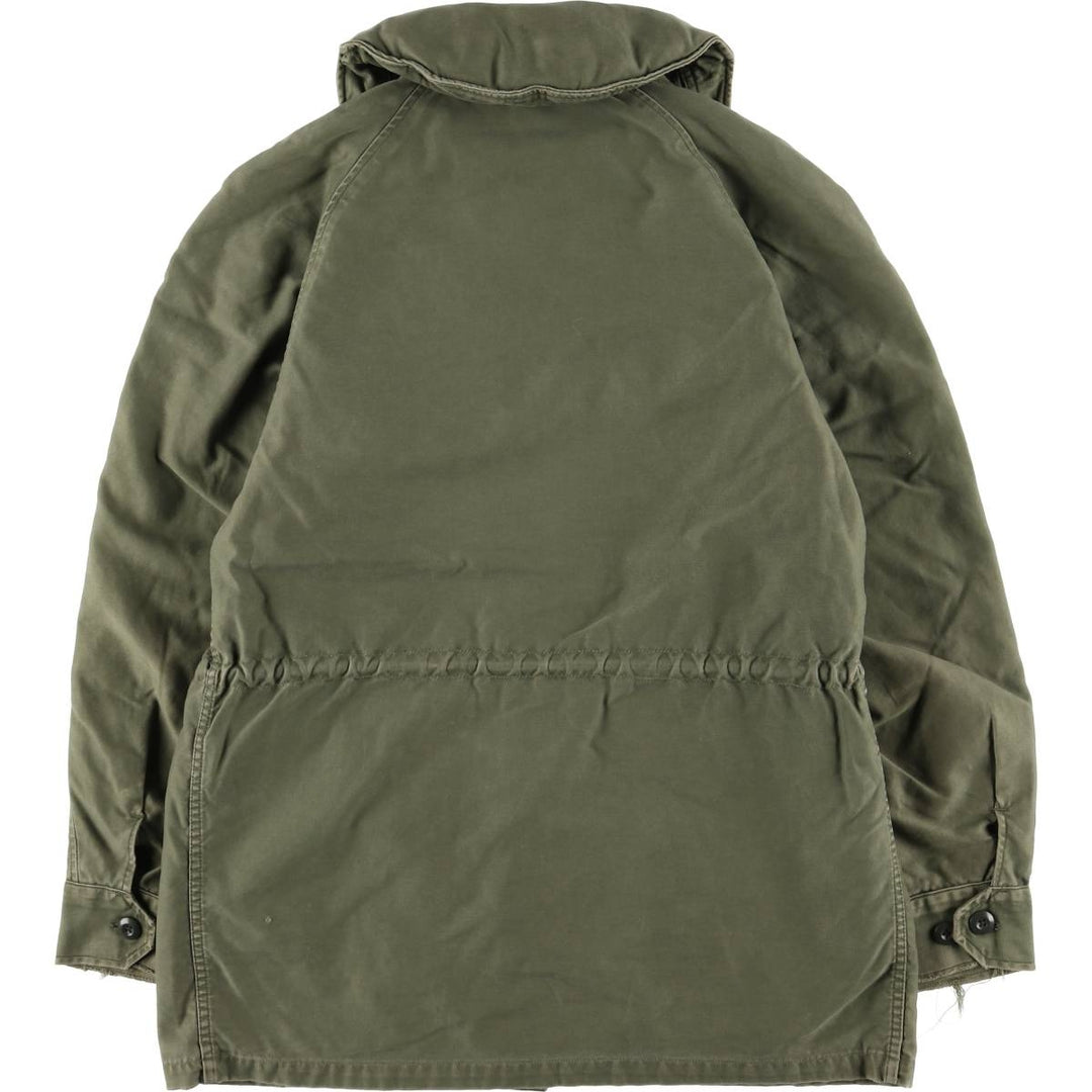 Cattle Jacket Military Flight Jacket Made in USA Men's Size L unclear Khaki type Vintage Second Hand