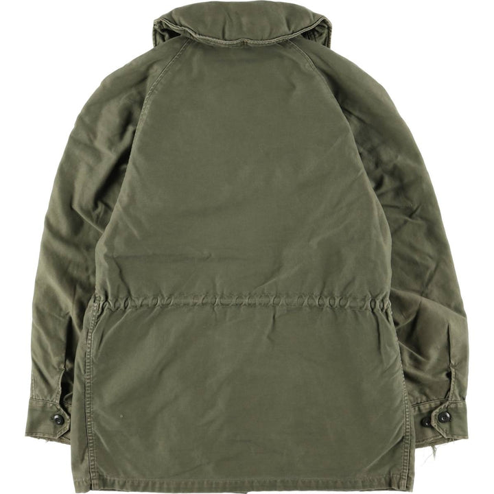 Cattle Jacket Military Flight Jacket Made in USA Men's Size L unclear Khaki type Vintage Second Hand