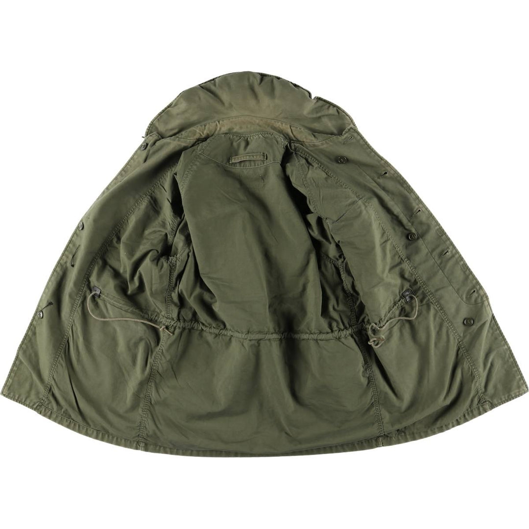 Cattle Jacket Military Flight Jacket Made in USA Men's Size L unclear Khaki type Vintage Second Hand