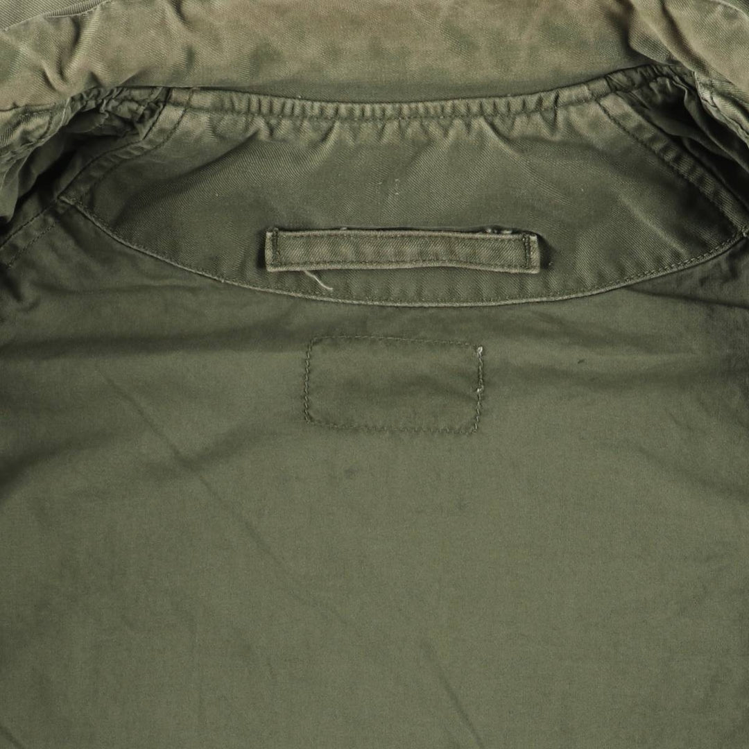 Cattle Jacket Military Flight Jacket Made in USA Men's Size L unclear Khaki type Vintage Second Hand