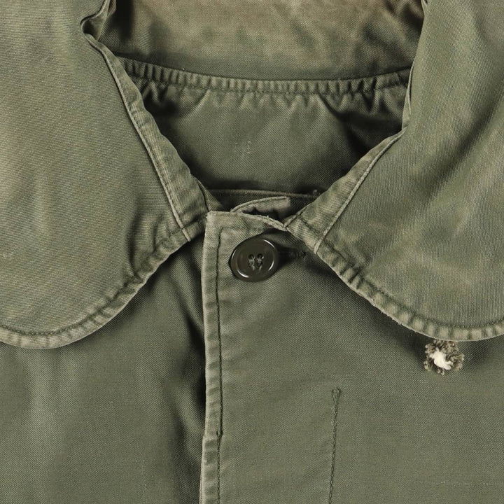 Cattle Jacket Military Flight Jacket Made in USA Men's Size L unclear Khaki type Vintage Second Hand