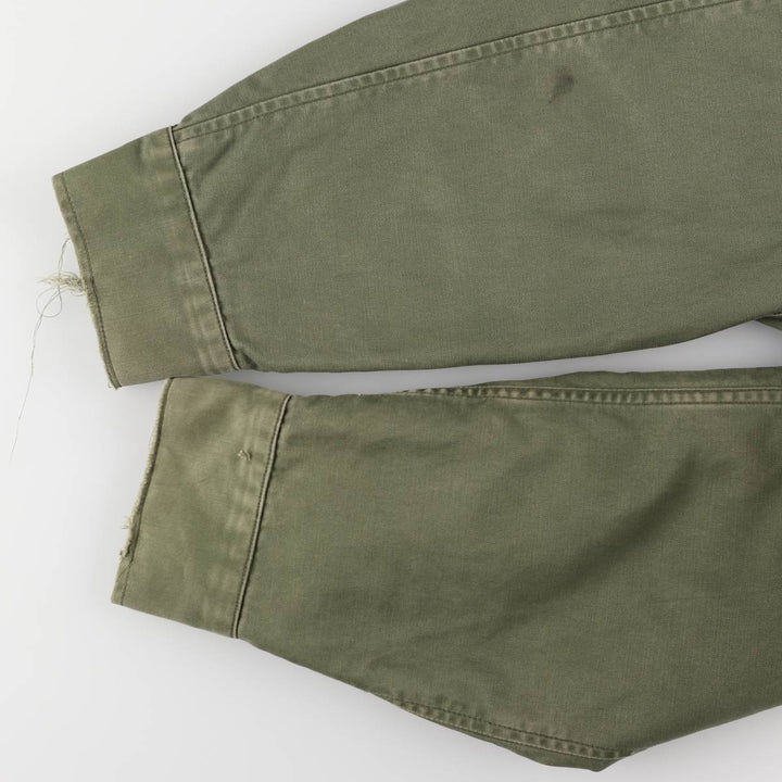 Cattle Jacket Military Flight Jacket Made in USA Men's Size L unclear Khaki type Vintage Second Hand