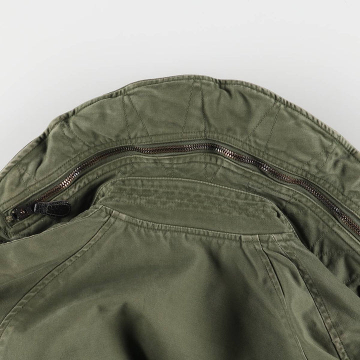 Cattle Jacket Military Flight Jacket Made in USA Men's Size L unclear Khaki type Vintage Second Hand