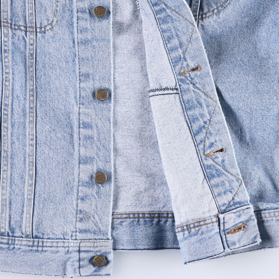 80s~ Lee Riders denim jacket, denim jacket, made in USA, men's size L, vintage unknown blue type Vintage Second Hand