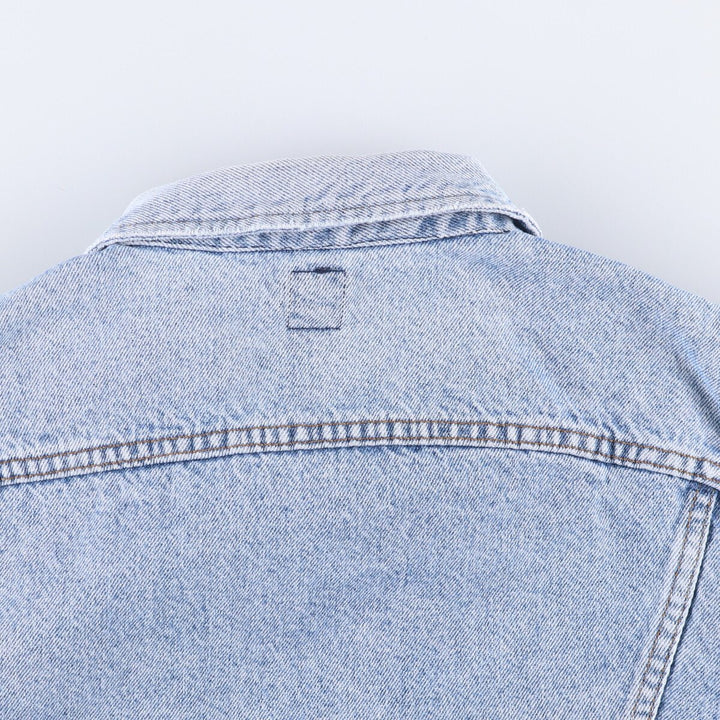 80s~ Lee Riders denim jacket, denim jacket, made in USA, men's size L, vintage unknown blue type Vintage Second Hand