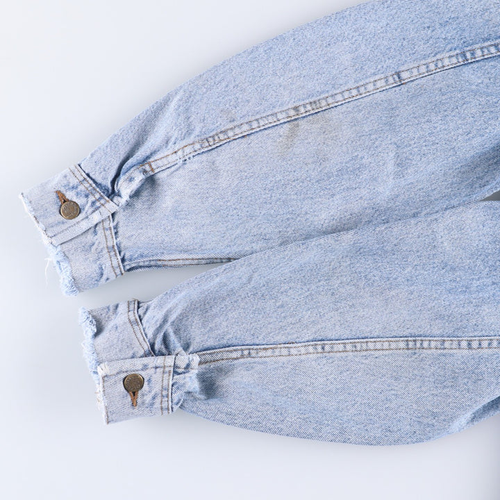 80s~ Lee Riders denim jacket, denim jacket, made in USA, men's size L, vintage unknown blue type Vintage Second Hand