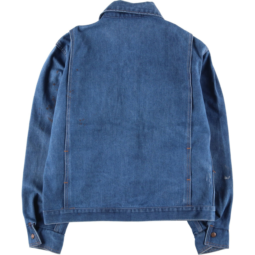 ~70'S Big Smith denim jacket, made in USA, men's size L, vintage cotton blue type Vintage Second Hand