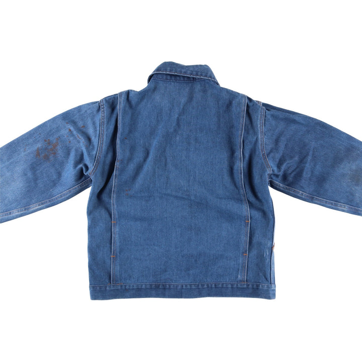 ~70'S Big Smith denim jacket, made in USA, men's size L, vintage cotton blue type Vintage Second Hand