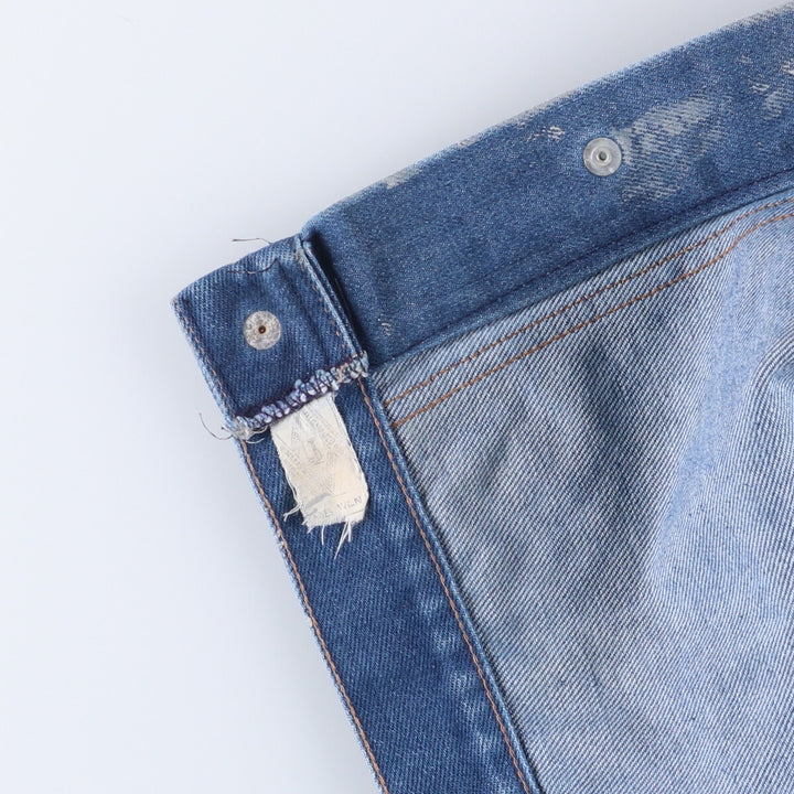 ~70'S Big Smith denim jacket, made in USA, men's size L, vintage cotton blue type Vintage Second Hand