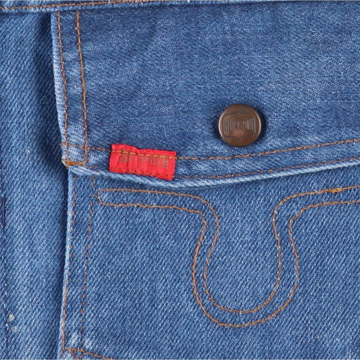 ~70'S Big Smith denim jacket, made in USA, men's size L, vintage cotton blue type Vintage Second Hand