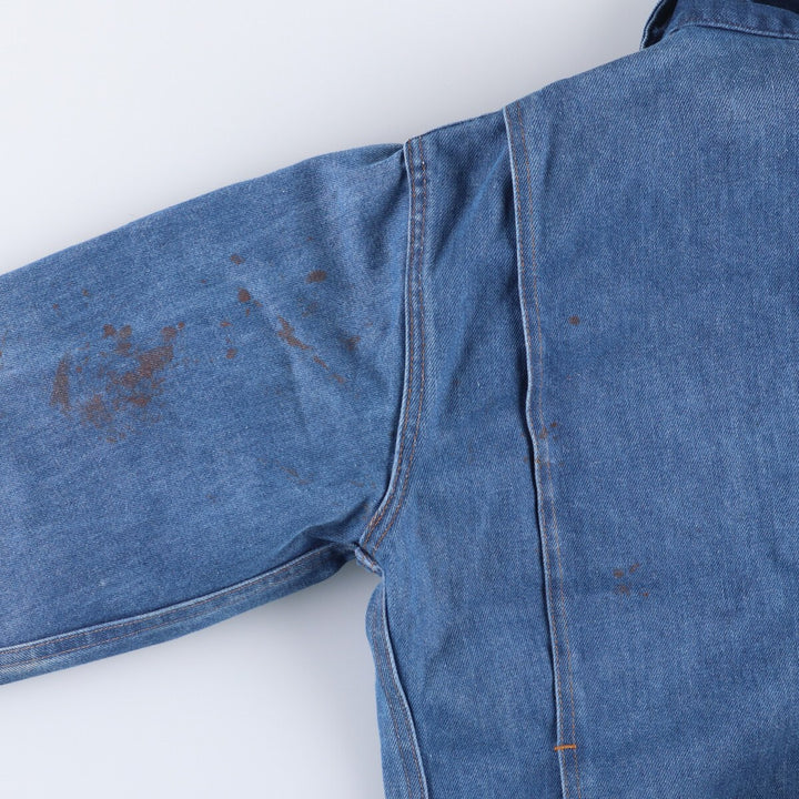 ~70'S Big Smith denim jacket, made in USA, men's size L, vintage cotton blue type Vintage Second Hand