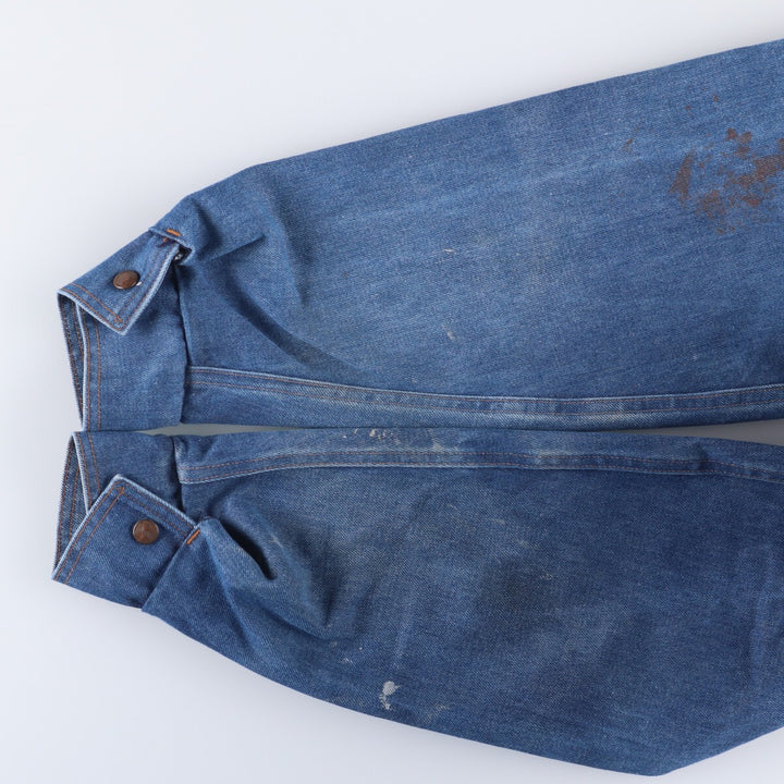 ~70'S Big Smith denim jacket, made in USA, men's size L, vintage cotton blue type Vintage Second Hand