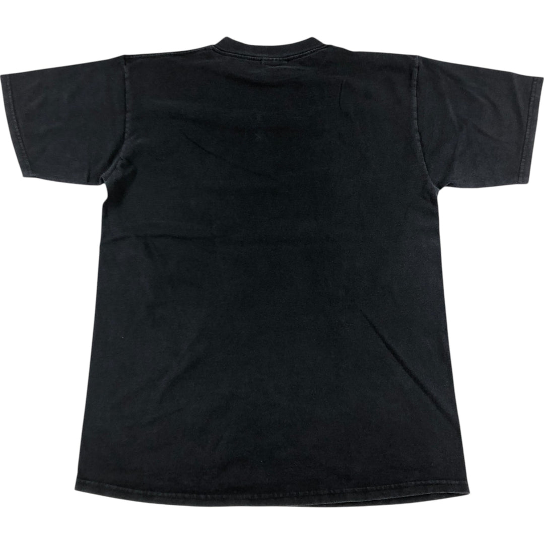 Vintage 90'S TULTEX printed T-shirt made in USA, size L for men cotton black type Vintage Second Hand