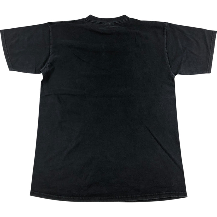 Vintage 90'S TULTEX printed T-shirt made in USA, size L for men cotton black type Vintage Second Hand