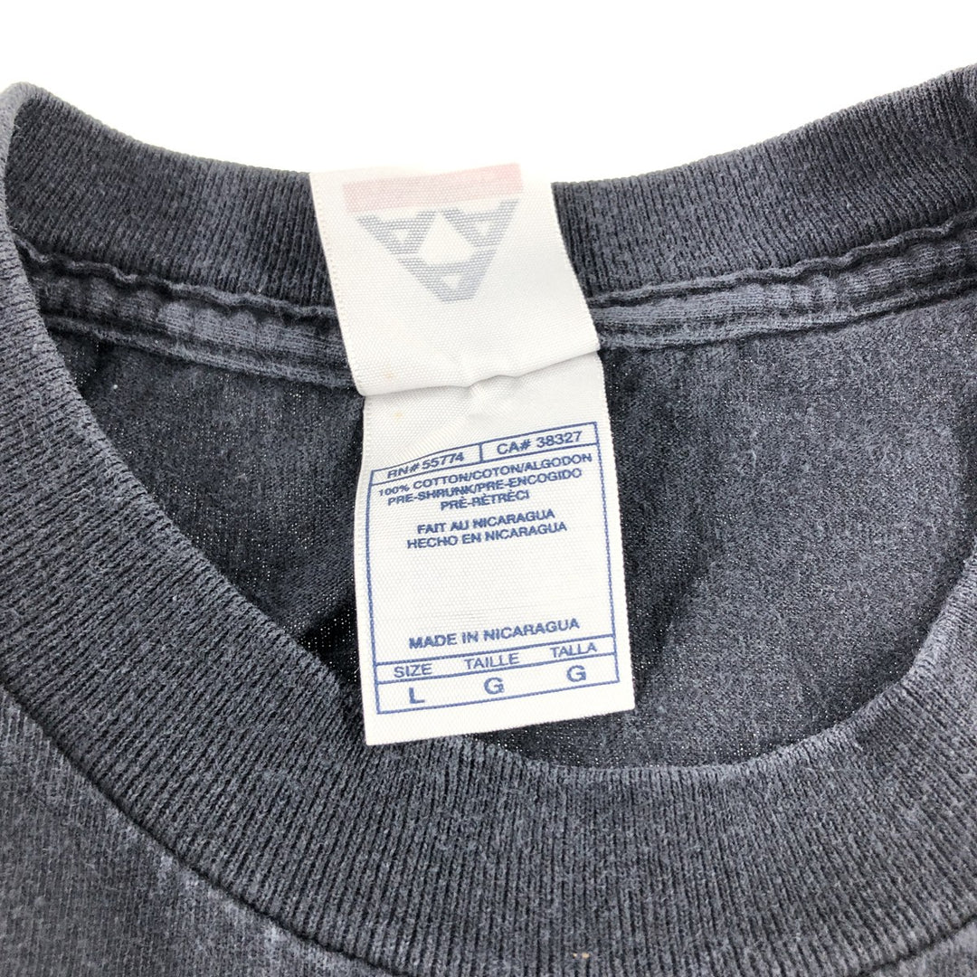 90'S ALSTYLE APPAREL AND ACTIVEWEAR Message Print T-Shirt Men's Size L Vintage cotton black type Vintage Second Hand