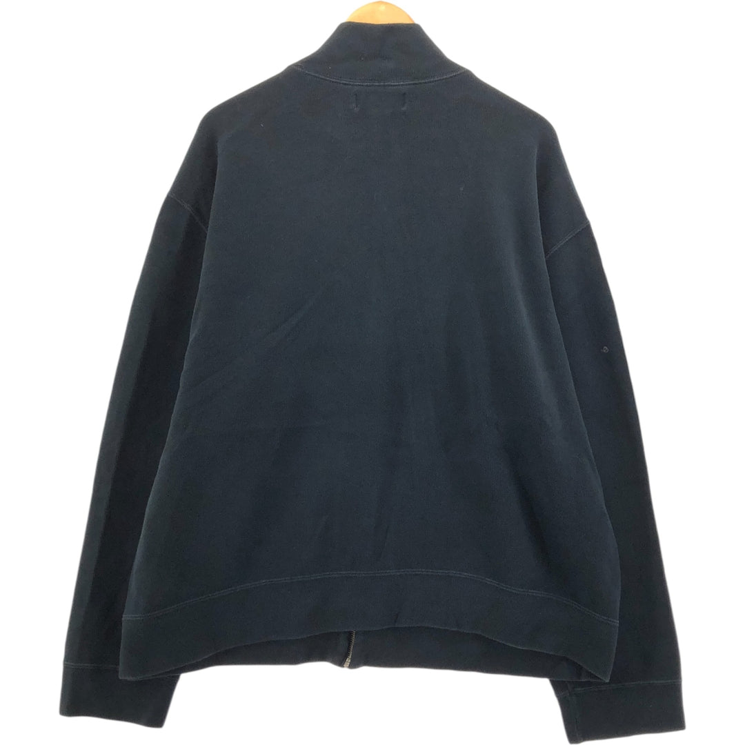 Ralph Lauren POLO by Ralph Lauren full zip sweatshirt, men's XXL size cotton black type Vintage Second Hand