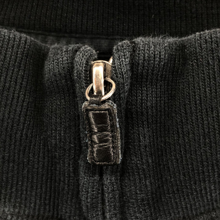 Ralph Lauren POLO by Ralph Lauren full zip sweatshirt, men's XXL size cotton black type Vintage Second Hand