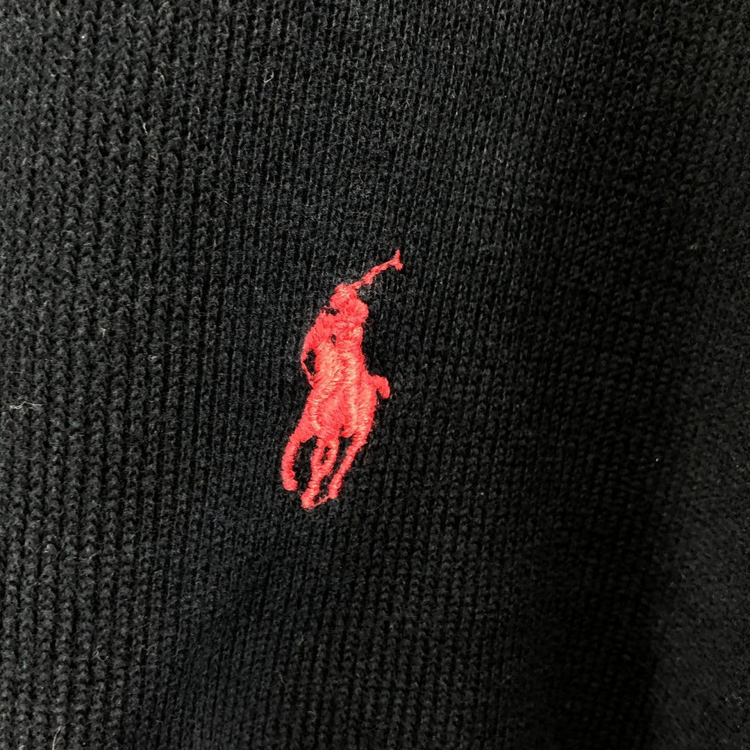 Ralph Lauren POLO by Ralph Lauren full zip sweatshirt, men's XXL size cotton black type Vintage Second Hand