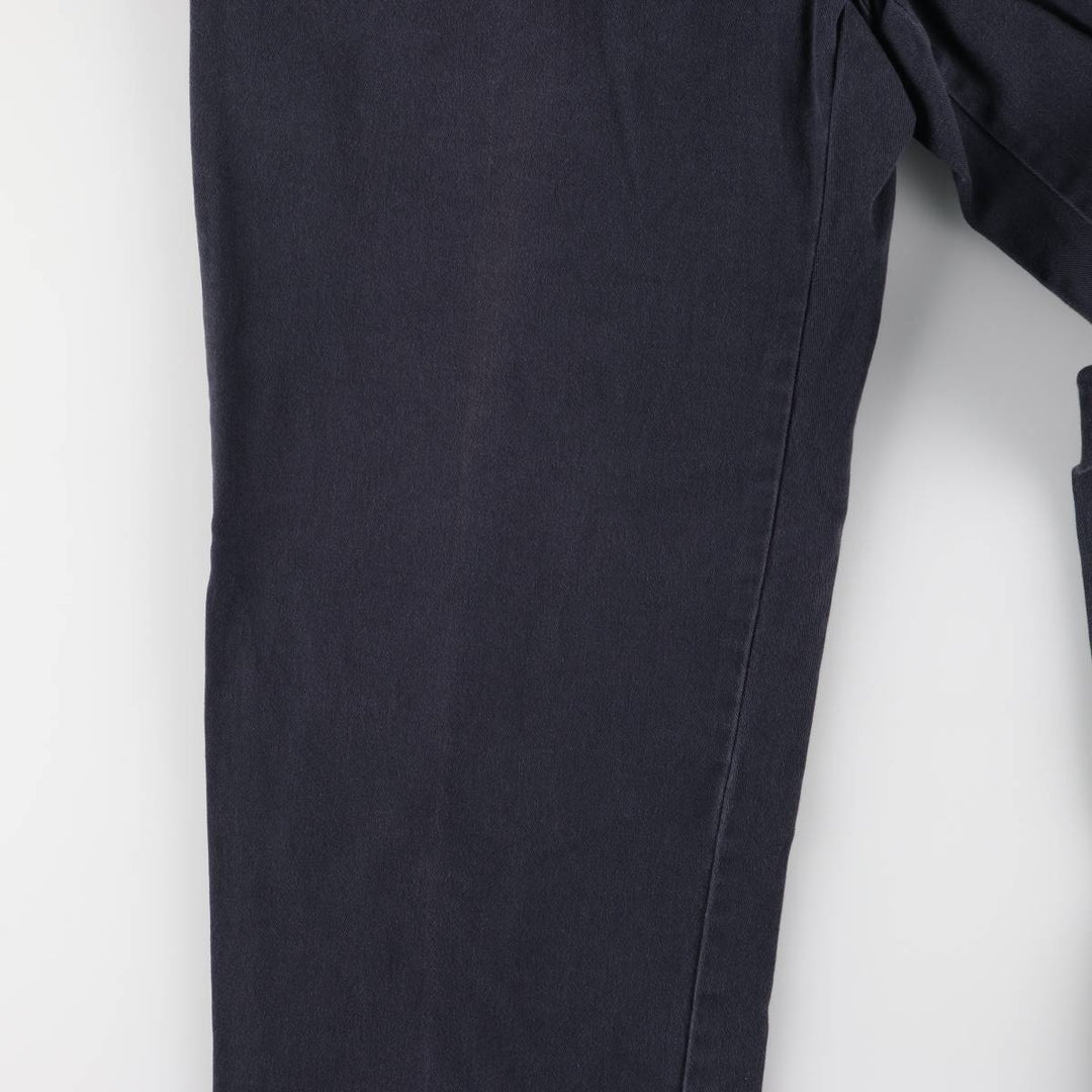 Ralph Lauren POLO RALPH LAUREN Two-pleat chino pants for men, W30 equivalent cotton navy blue type Vintage Second Hand