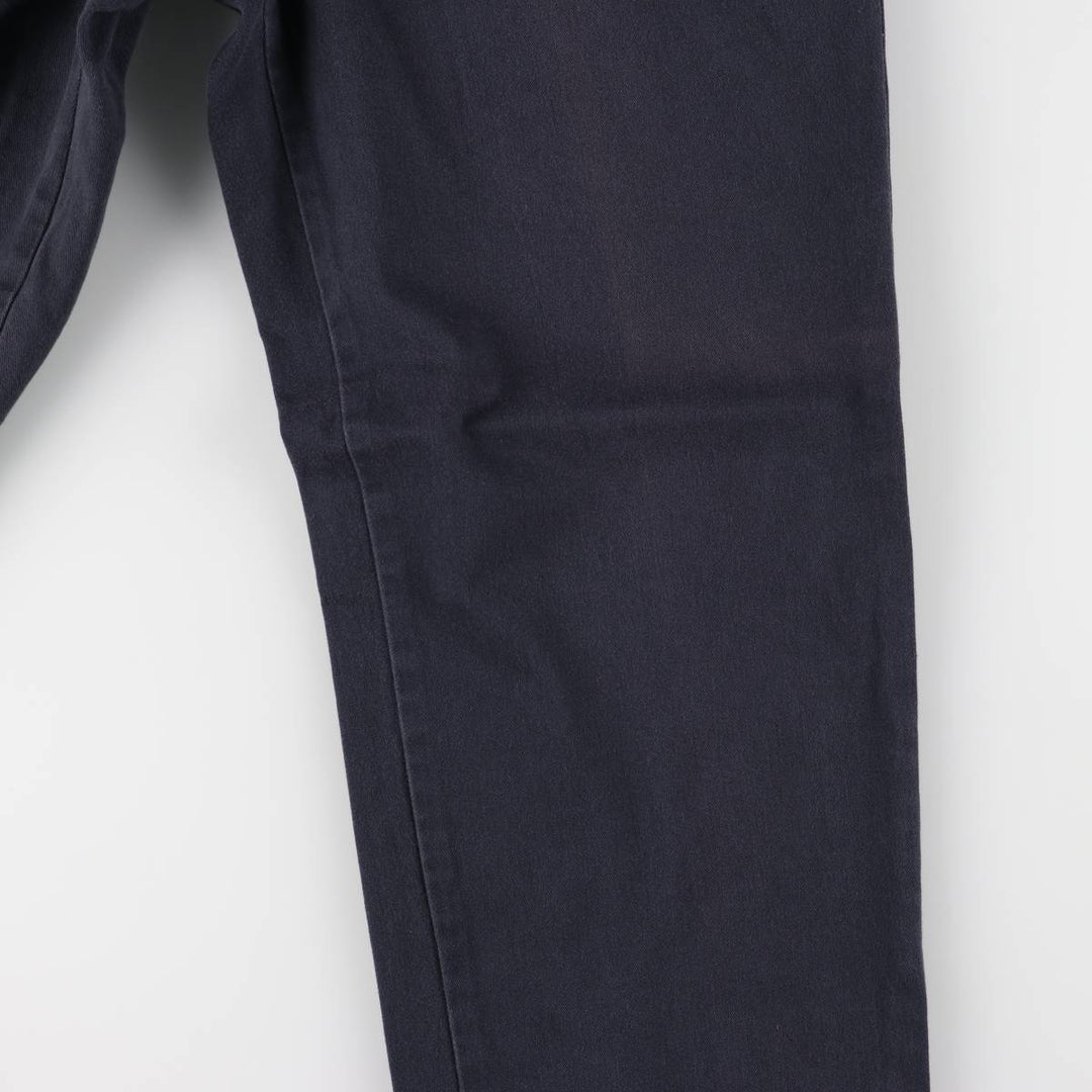 Ralph Lauren POLO RALPH LAUREN Two-pleat chino pants for men, W30 equivalent cotton navy blue type Vintage Second Hand