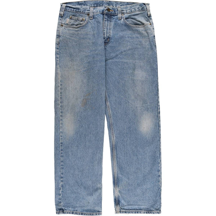 Carhartt Relaxed Fit Tapered Denim Pants for Men, W36 cotton blue type Vintage Second Hand