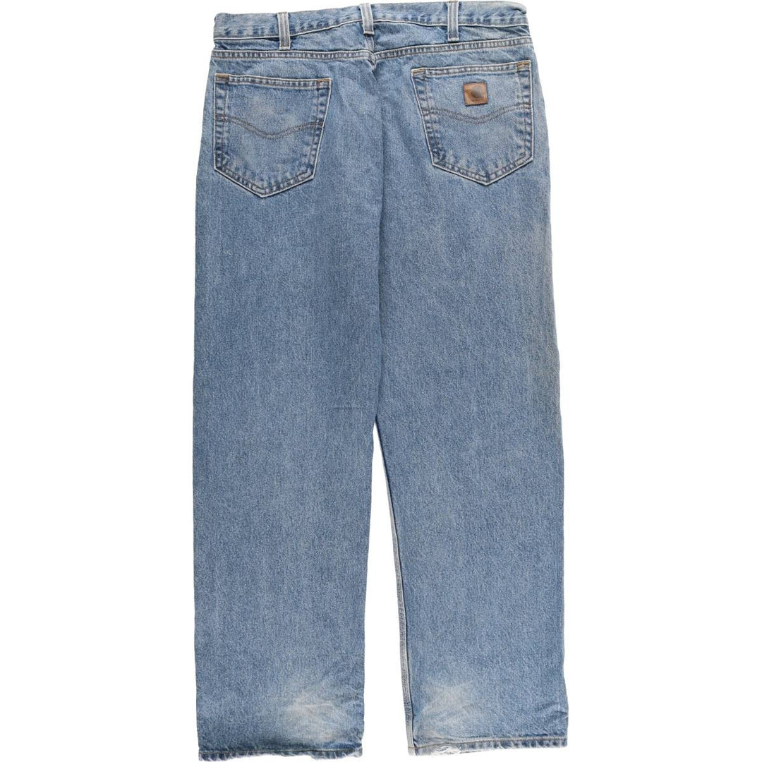 Carhartt Relaxed Fit Tapered Denim Pants for Men, W36 cotton blue type Vintage Second Hand
